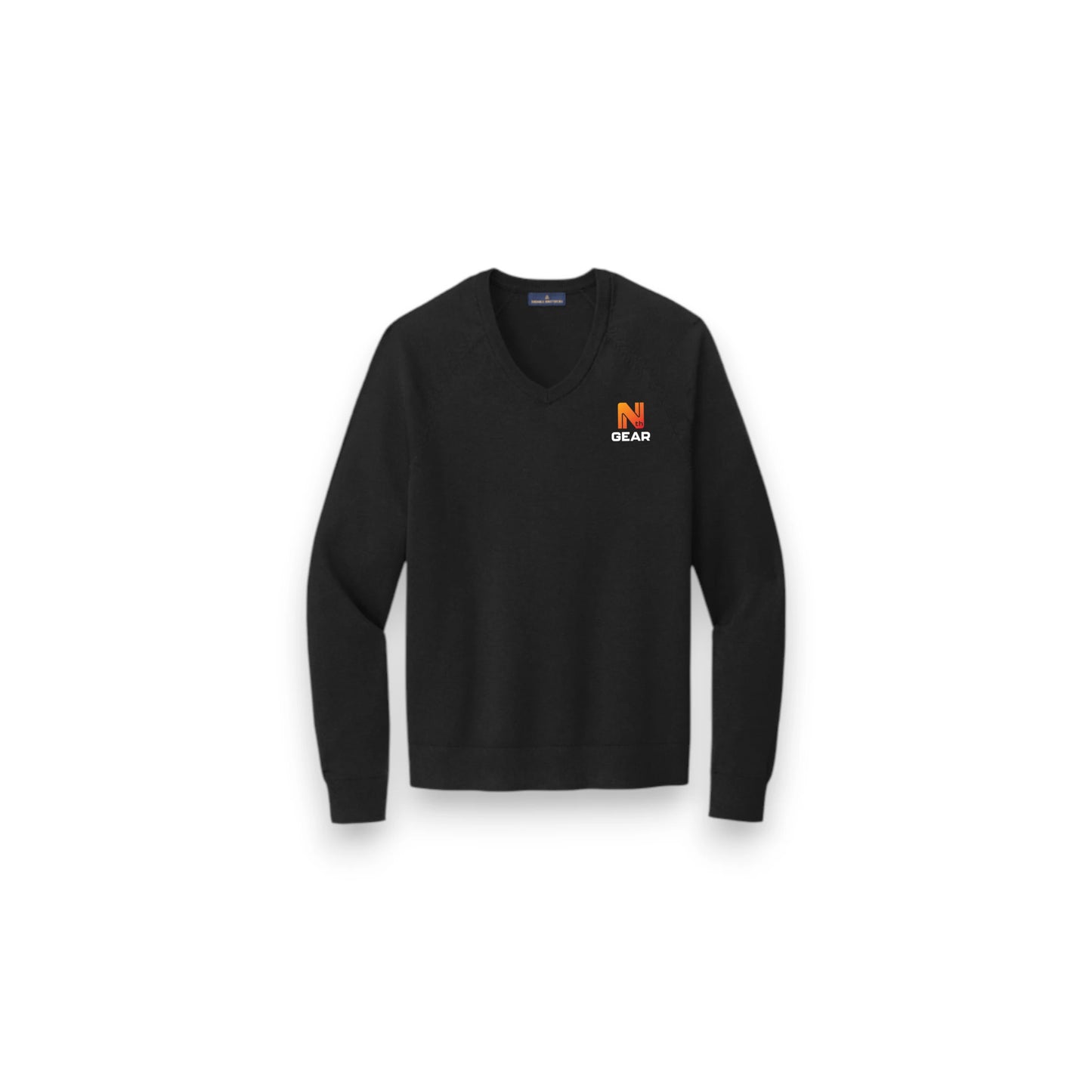 Brooks Brothers Cotton Stretch V-Neck Sweater