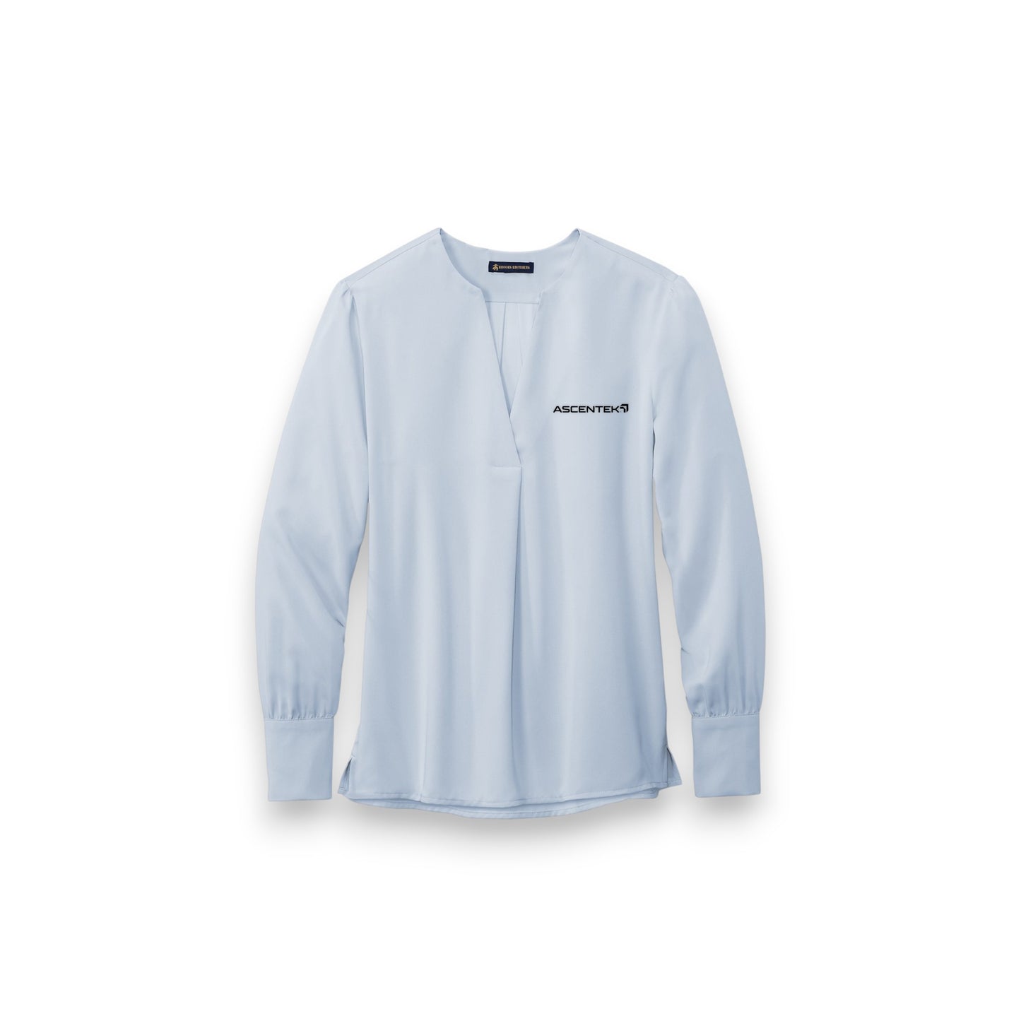Brooks Brothers Women's Open-Neck Satin Blouse