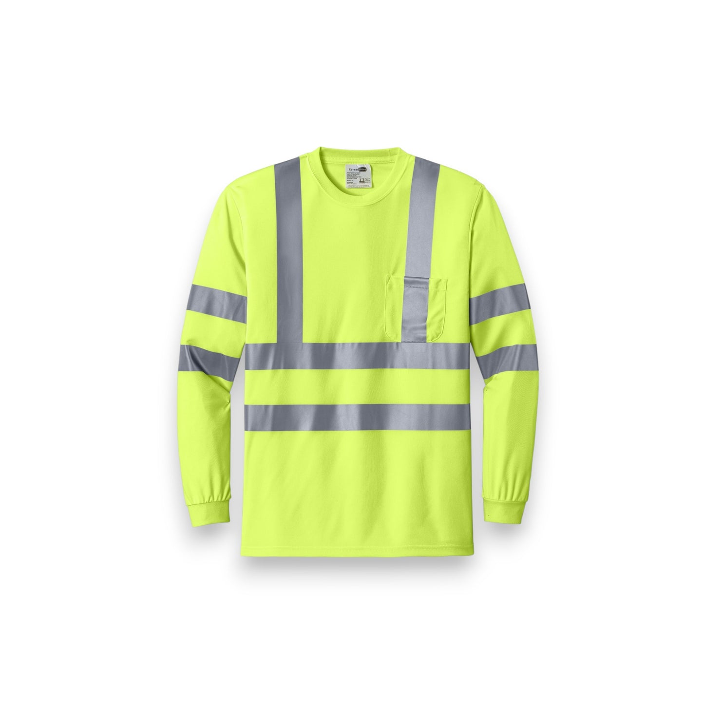CornerStone ANSI 107 Class 3 Long Sleeve Snag-Resistant Reflective T-Shirt