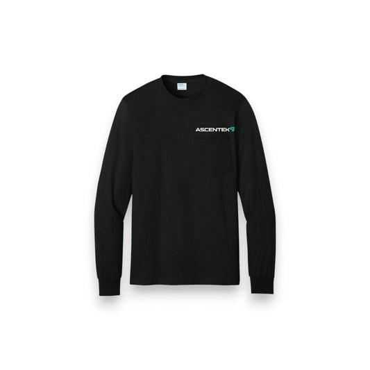 Port & Co® Tall Long Sleeve Essential Pocket Tee